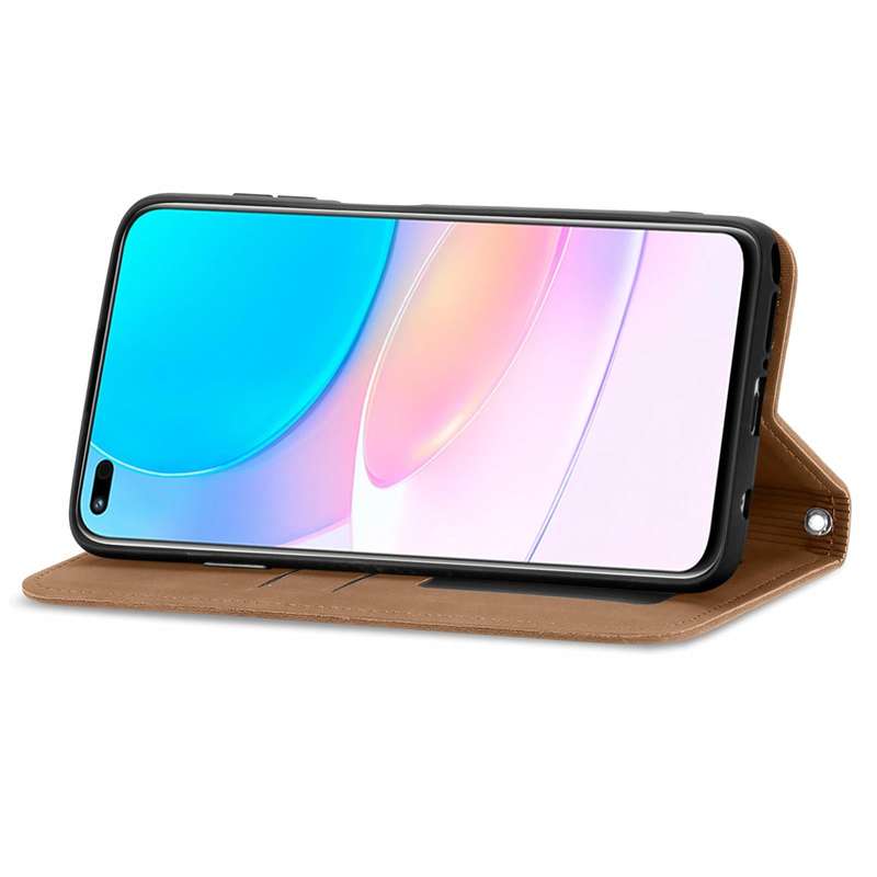 For Huawei nova 8i Retro Skin Feel Magnetic Horizontal Flip Leather Case with Holder & Card Slots...
