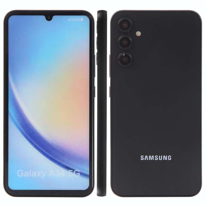 For Samsung Galaxy A34 5G Color Screen Non-Working Fake Dummy Display Model (Black)