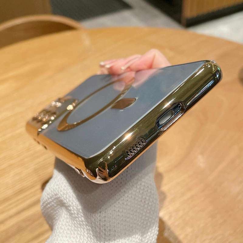 For Samsung Galaxy S22 Ultra 5G TPU Electroplated Magsafe Magnetic Phone Case(Gold)