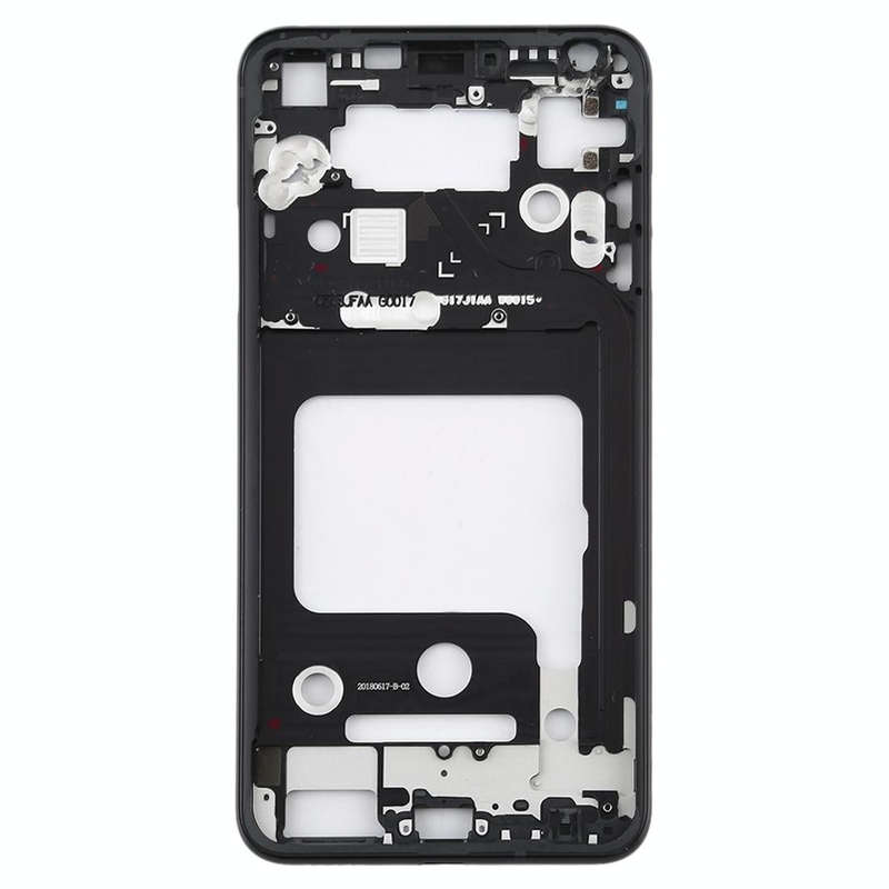 Front Housing LCD Frame Bezel Plate for LG V35 ThinQ (Black)