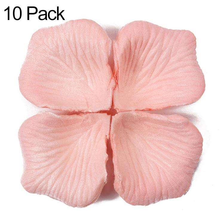 1000pcs / 10 Pack Artificial Wedding Rose Petals Flowers Wedding Decorations(Dark Pink)