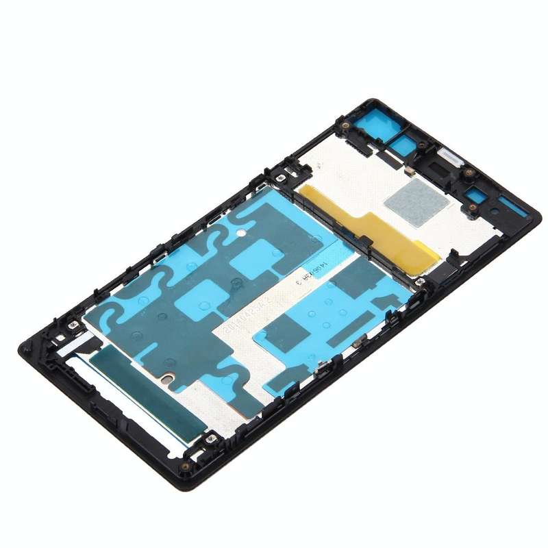 Front Housing LCD Frame Bezel Plate  for Sony Xperia Z1 / C6902 / L39h / C6903 / C6906 / C6943(Bl...