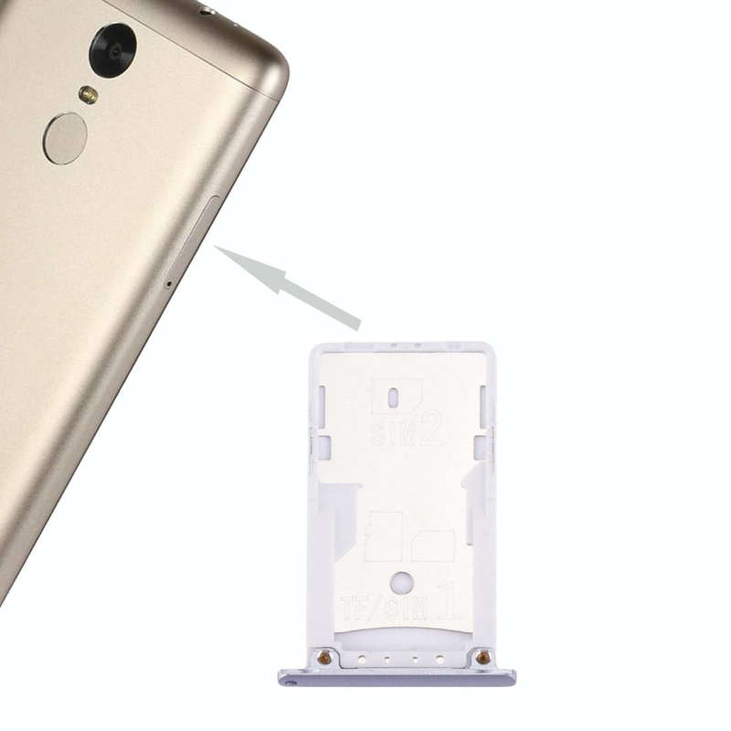 For Xiaomi Redmi Note 3 (Qualcomm Version) SIM & SIM / TF Card Tray(Grey)