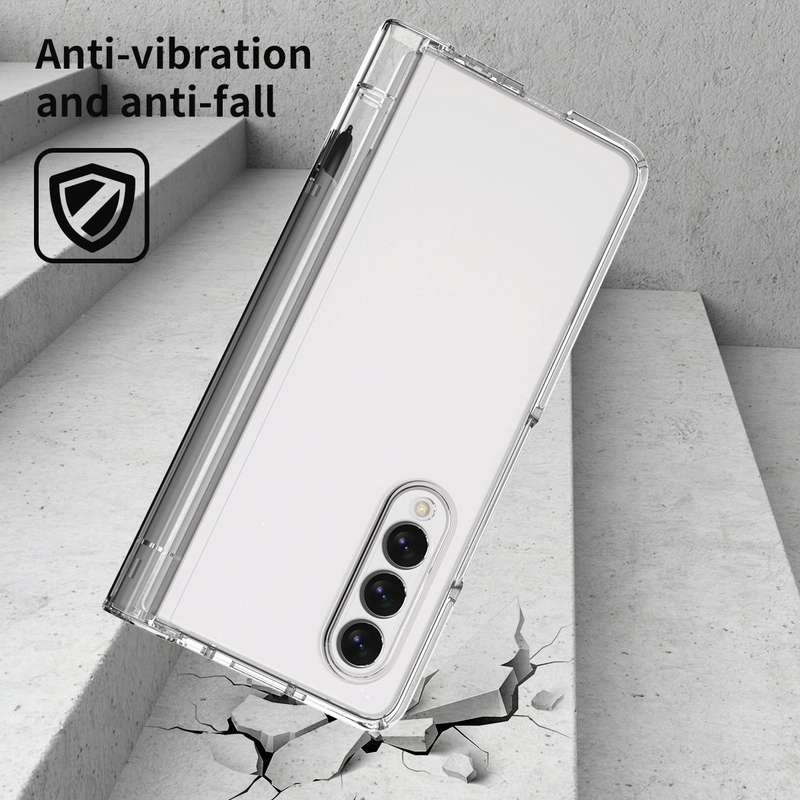 For Samsung Galaxy Z Fold3 5G Macaron Hinge Phone Case with Stylus Pen Fold Edition & Protective ...