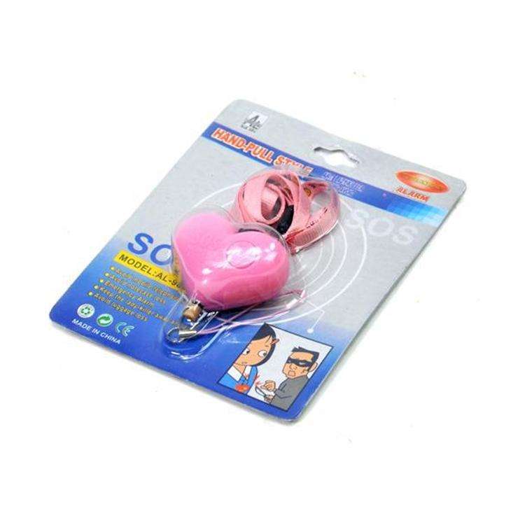 Heart Style Emergency Personal Alarm Key Chain with SOS & LED Light for Women / Kids / Girls / Su...