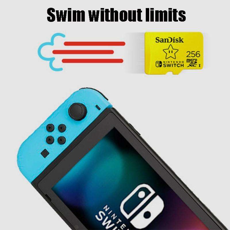 SanDisk SDSQXAO TF Card Micro SD Memory Card for Nintendo Switch Game Console, Capacity: 128GB Red