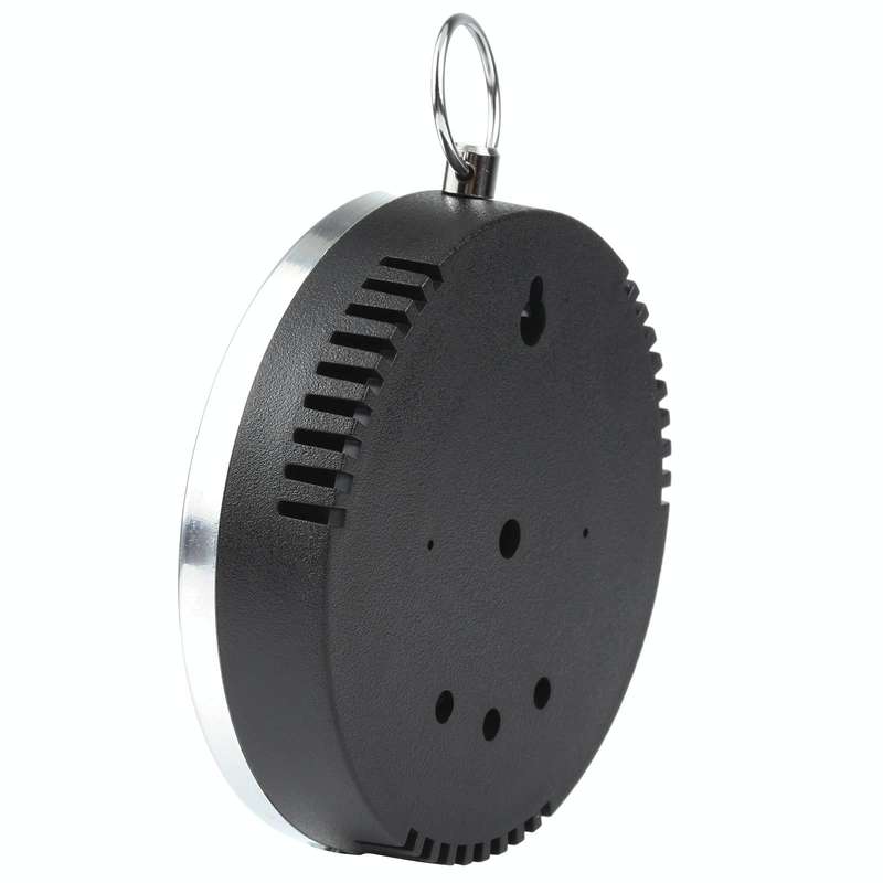 Mini Round Clock-shaped Indoor Outdoor Hygrometer Humidity Thermometer Temperature Meter with Han...