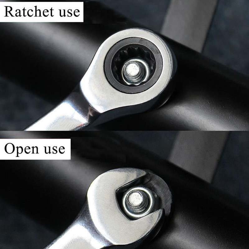 Combination Ratchet Wrench with Flexible Head Dual-purpose Ratchet Tool, Specification: 18mm