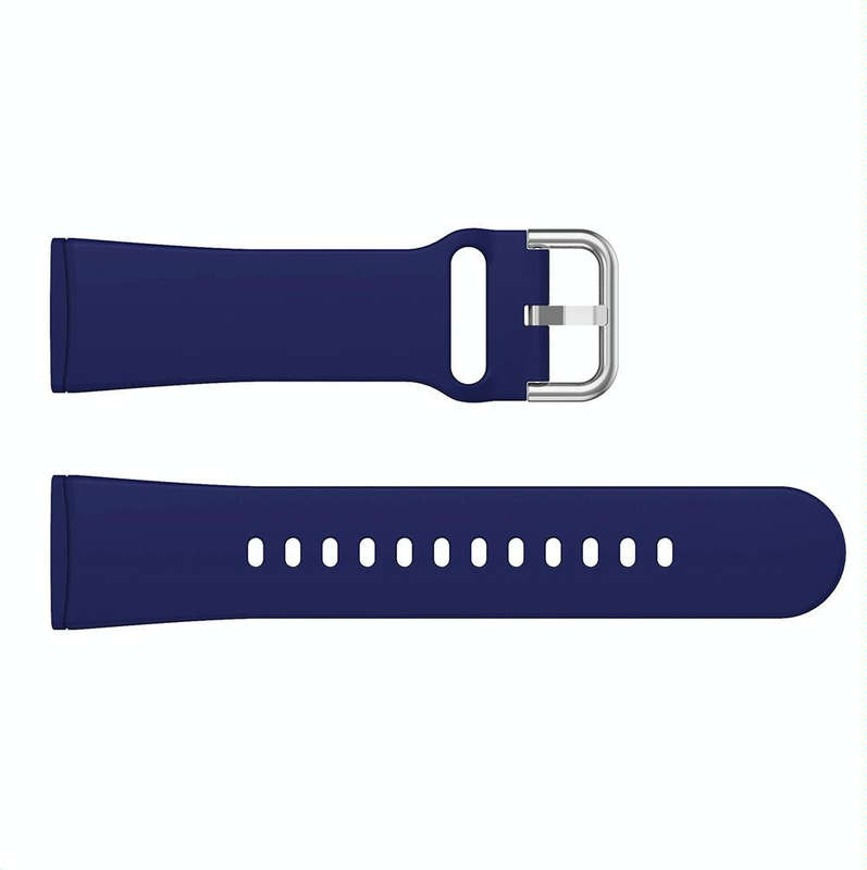 For Fitbit Versa 3 Silicone Watch Band(Dark Blue)