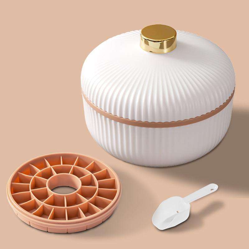 Household Ice Making Ice Storage Box Silicone Ice Tray Ice Cube Mold, Color: White 1 Layer