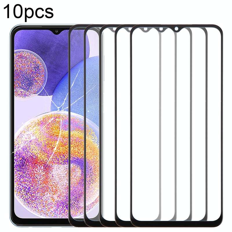 For Samsung Galaxy A23 4G SM-A235F 10pcs Front Screen Outer Glass Lens with OCA Optically Clear A...