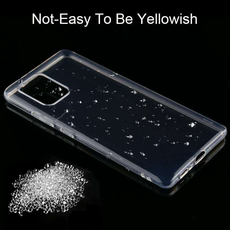 For Galaxy A91 0.75mm Ultrathin Transparent TPU Soft Protective Case