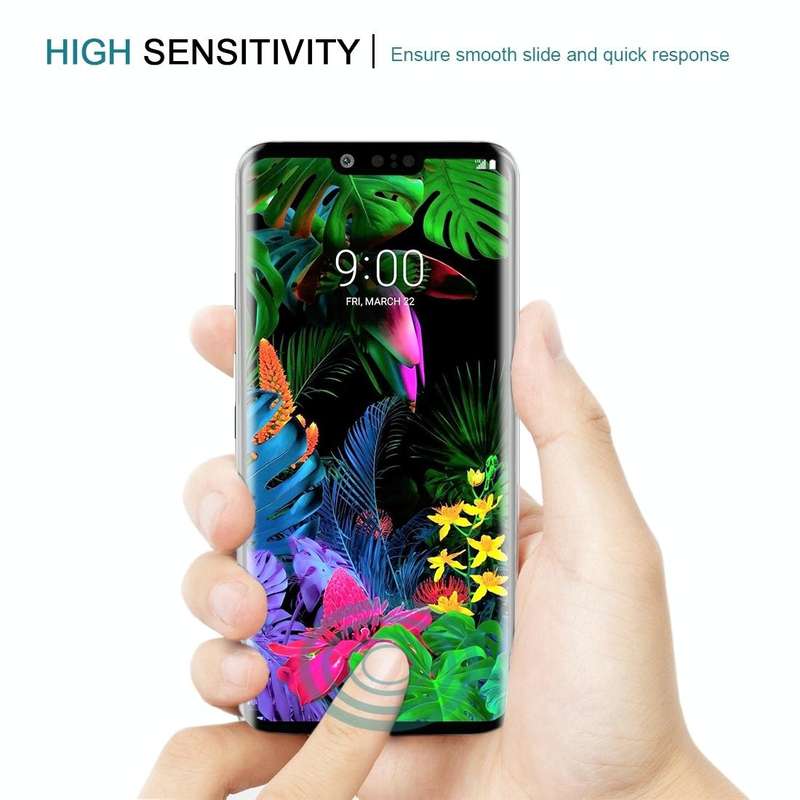 9H 3D Full Screen Tempered Glass Film for LG G8 ThinQ(Black)