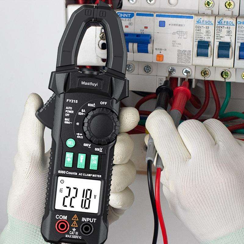 Mastfuyi FY215 High Precision Clamp Meter Multimeter AC/DC Digital Ammeter