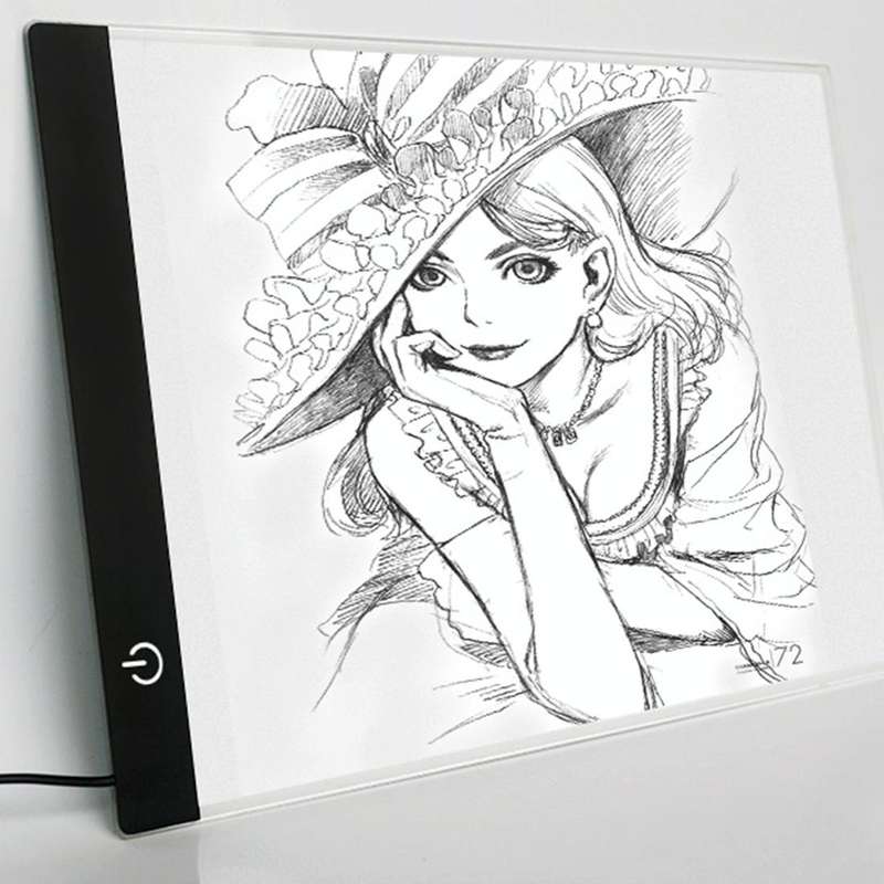 5W 3.5mm Ultra-thin USB A4 Paper LED Copy Pad Dimmable Digital Board Copy Desk Art Drawing Tracin...