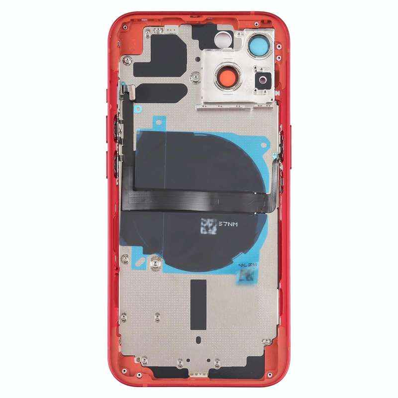 For iPhone 13 Battery Back Cover with Side Keys & Card Tray & Power + Volume Flex Cable & Wireles...