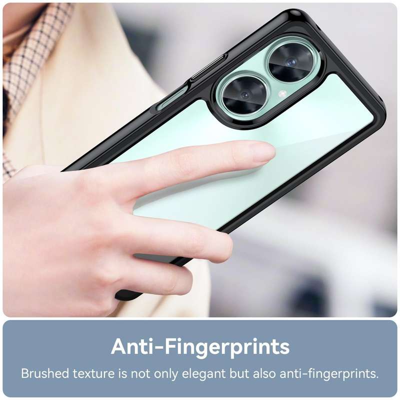 For Huawei Nova 11i Colorful Series Acrylic + TPU Phone Case(Black)