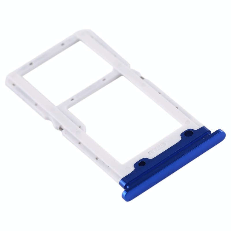 SIM Card Tray + SIM Card Tray / Micro SD Card Tray for Xiaomi Mi CC9 (Blue)