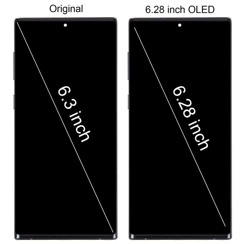 6.67 inch OLED LCD Screen For Samsung Galaxy Note10 SM-N970F Digitizer Full Assembly With Frame (...