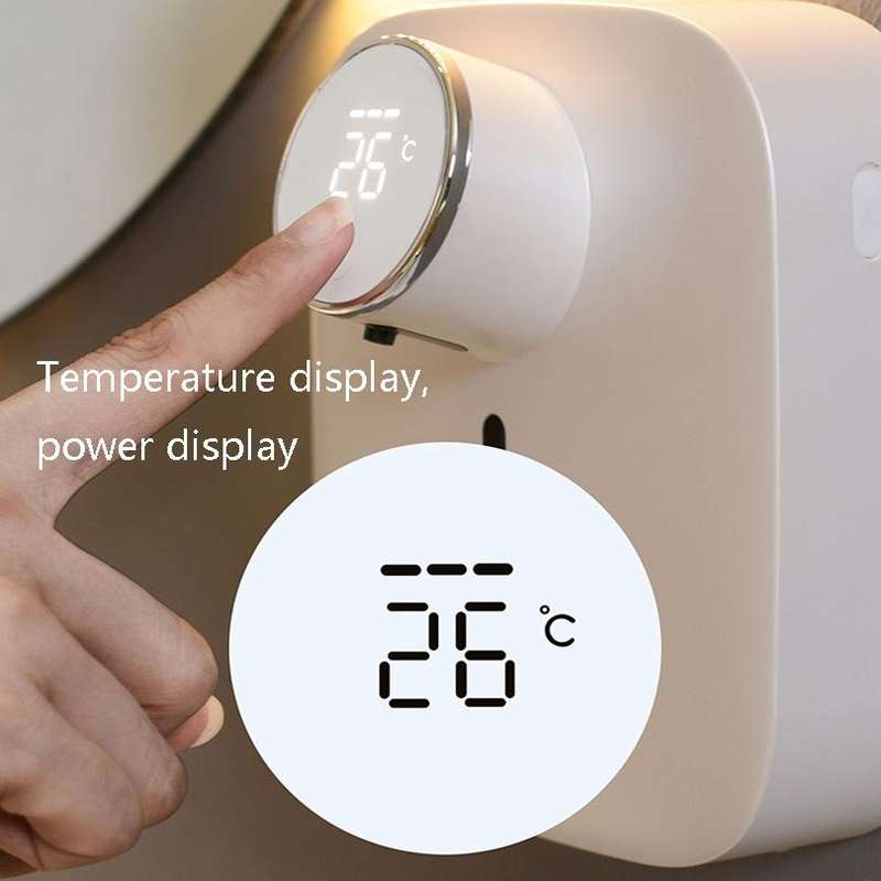 X101 Intelligent Automatic Sensor Soap Dispenser USB Rechargeable Wall-Mounted Foam Hand Washing ...