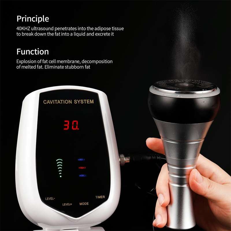 40K Cavitation Ultrasonic Body Slimming Machine Weight Loss Ultrasound Massager US Plug
