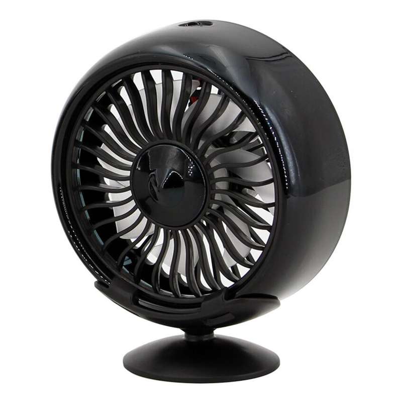 Portable Car Electric Cooling Fan with Base(Black)