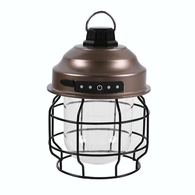 Outdoor Camping Portable Light With Carabiner, Color: Copper