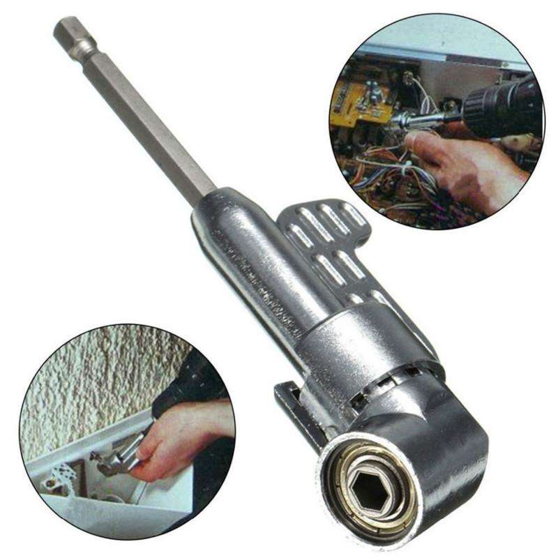 105 Degree Long Handle Right Angle Corner Drill Holds Screwdriver Bit(Long Corner Device)