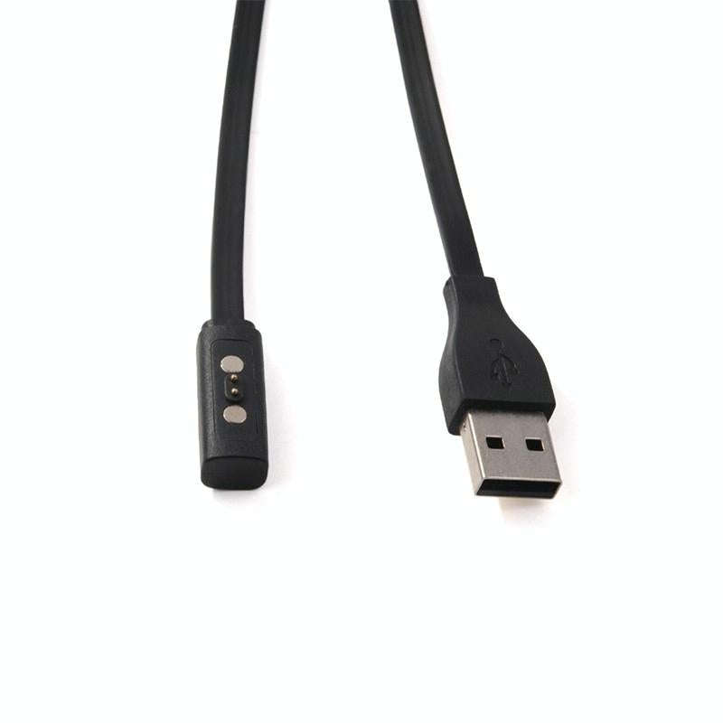 For Pebble Time Round Watch Charging Cable & Three Generations(Black)