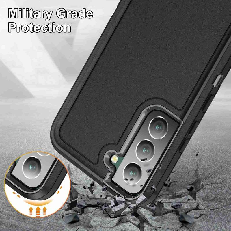 For Samsung Galaxy S22 5G Life Waterproof Rugged Phone Case(Black)