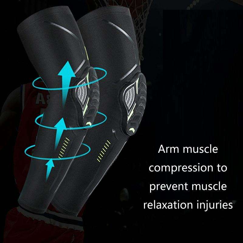 Outdoor Sports Honeycomb Anti-collision Compression Arm Guard, Color: L (White)
