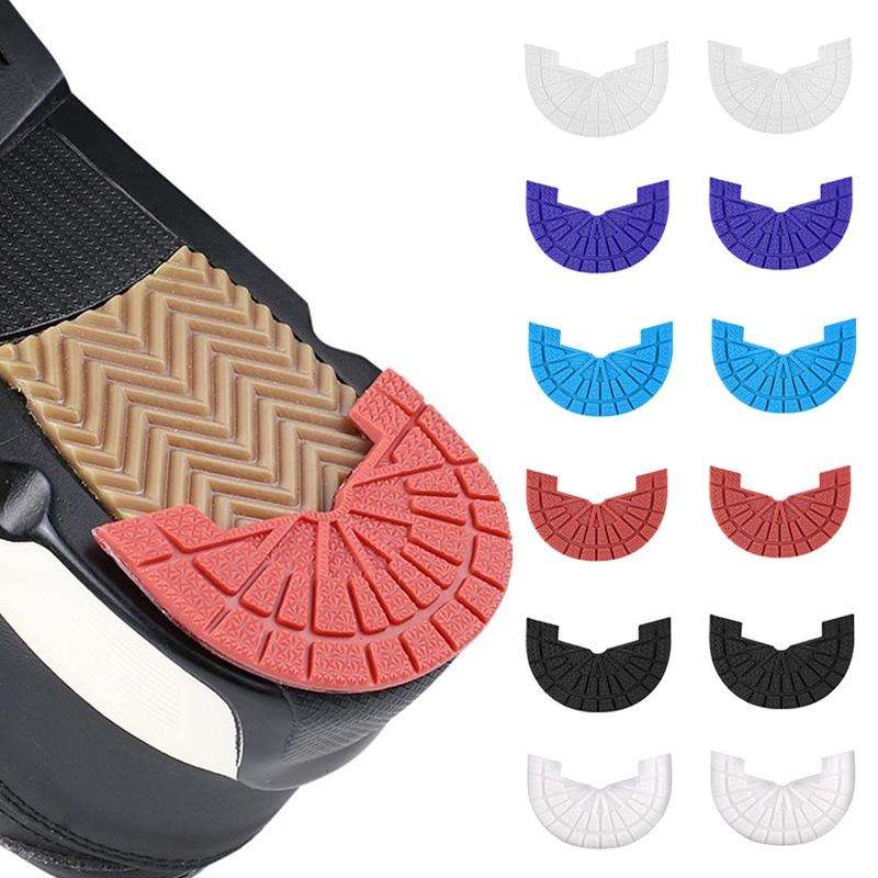 2 Pairs Thickened Rubber Sole Heel Wear-Resistant Non-Slip Patch, Size: 41-42cm(Black)