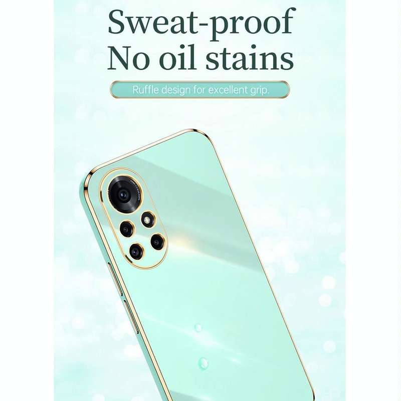 For Huawei nova 8 Pro 5G XINLI Straight 6D Plating Gold Edge TPU Shockproof Case with Ring Holder...