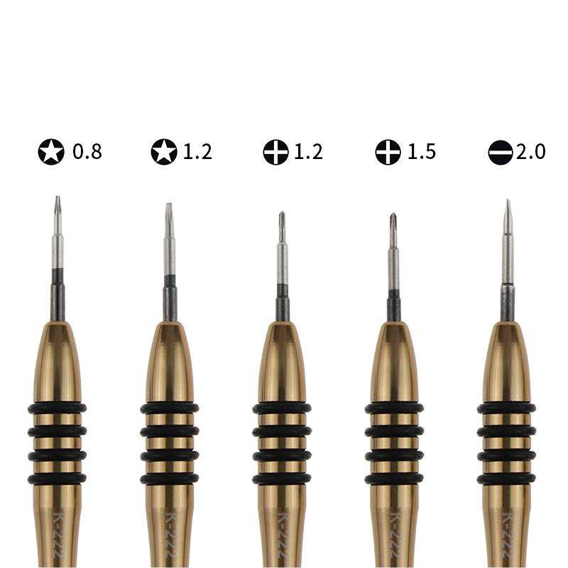 Kaisi K-5222 7 in 1 Plastic Opening Pick + Precision Screwdriver Set Tablet PC Cell Phone Repair Kit