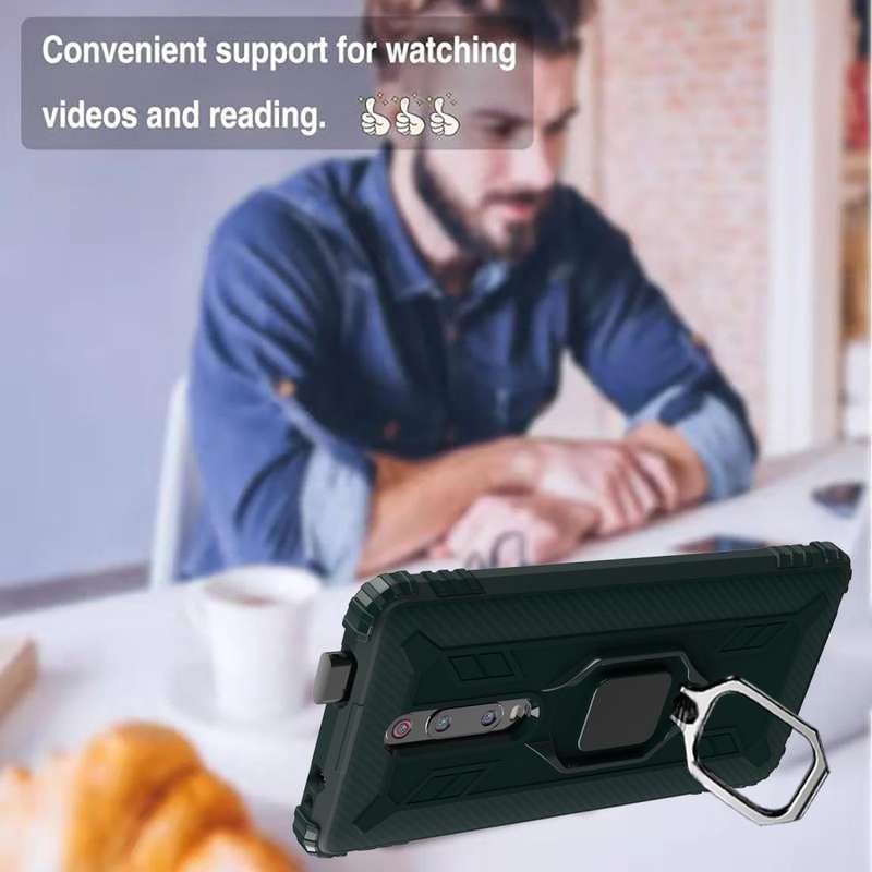 For Xiaomi 9T & 9T Pro & Redmi K20 & Redmi K20 Pro Carbon Fiber Protective Case with 360 Degree R...