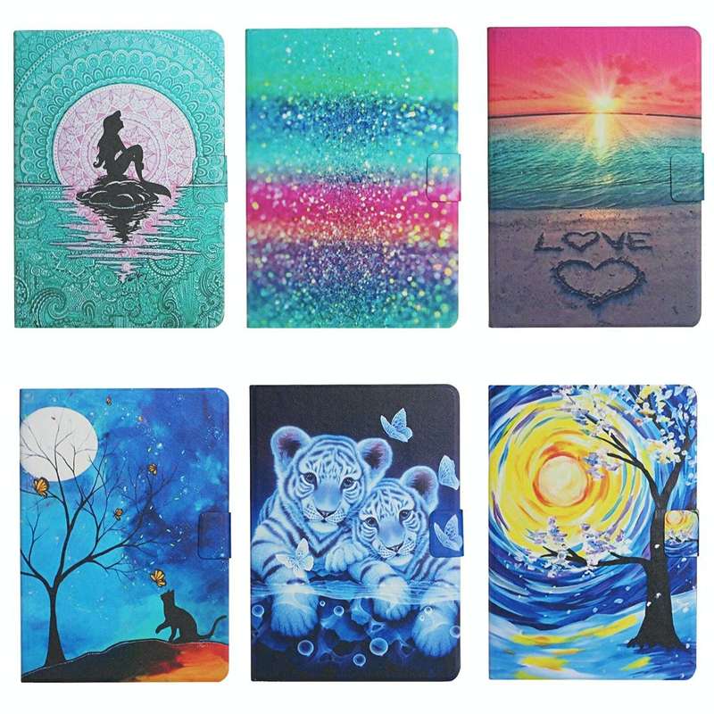 For iPad Pro 10.5 Colored Drawing Pattern Horizontal Flip Leather Case with Holder & Card Slots &...