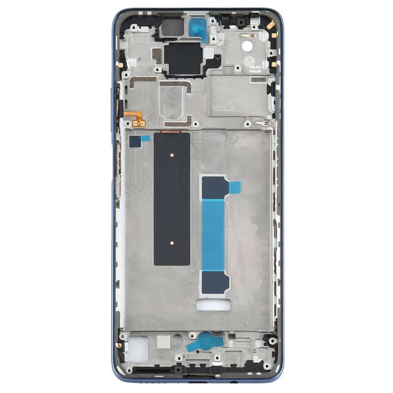 Original Front Housing LCD Frame Bezel Plate for Xiaomi Redmi Note 9 Pro 5G M2007J17C(Grey)