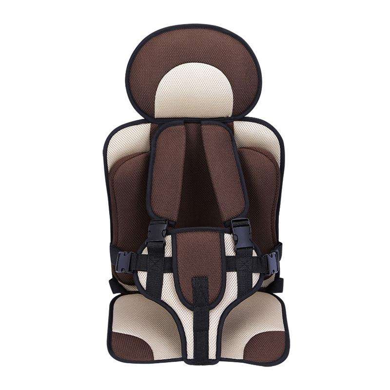 Car Portable Children Safety Seat, Size:50 x 33 x 21cm (For 0-5 Years Old)(Coffee + Beige)