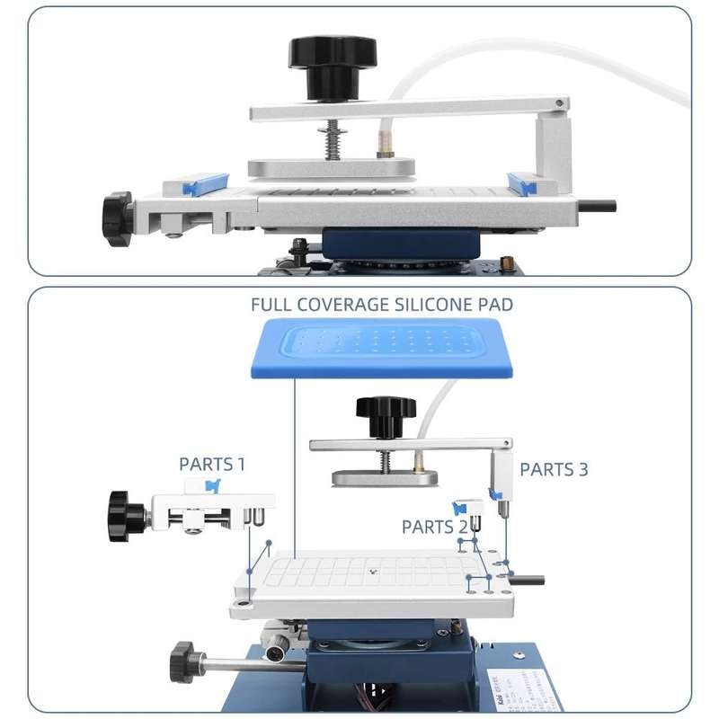 Kaisi 946 Max Double Vacuum Pumps LCD Separator Rotating Thermal Machine, EU Plug