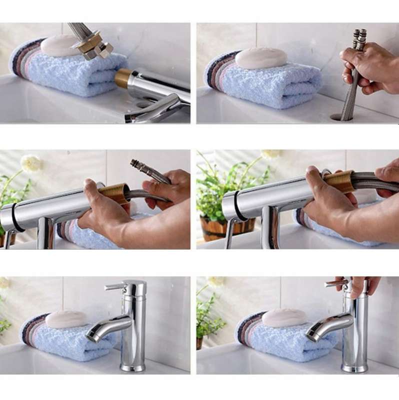 Kitchen Faucet Anti-splash Head Wash Basin Sink Universal Rotatable Faucet Full Copper Joint, Sty...