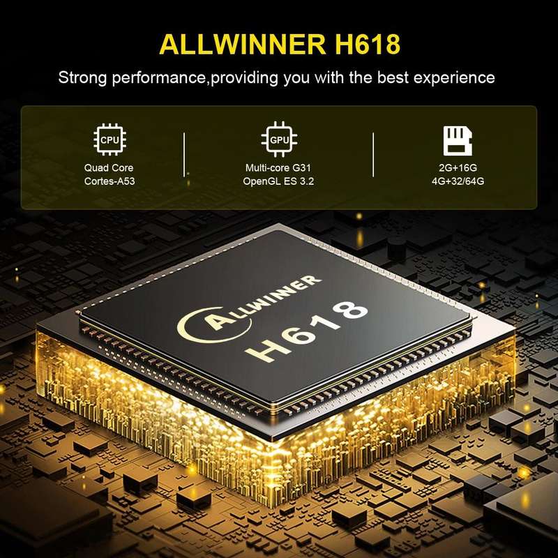 HK1 RBOX-H8S 4K Ultra HD Android 12.0 Smart TV Box with Remote Control, Allwinner H618 Quad-Core,...