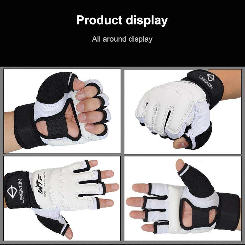 Half Fingers Adults Sandbag Training Boxing Gloves PU Leather Fitness Sparring Taekwondo Gloves, ...