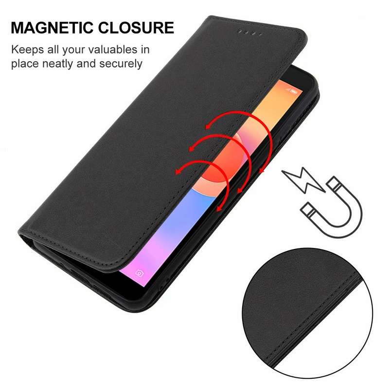 For ZTE Blade A31 Plus Magnetic Closure Leather Phone Case(Black)