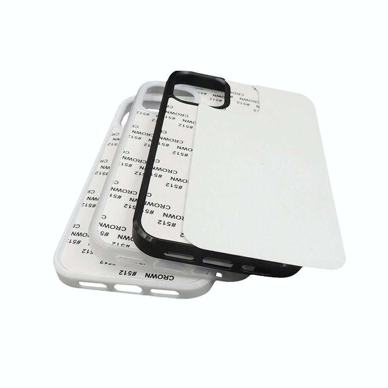 For iPhone 14 10 PCS 2D Blank Sublimation Phone Case(Black)