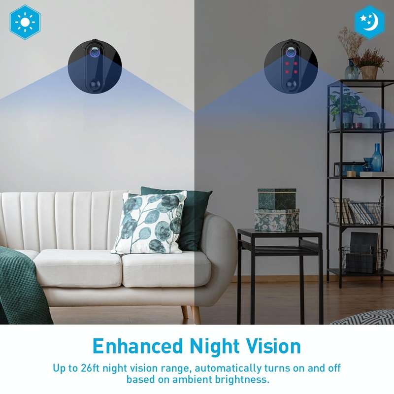 R6 4K HD WiFi Camera Support Remote View Portable Mini Night Vision Video Camera
