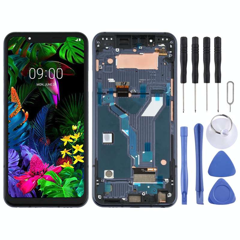 LCD Screen for LG G8s ThinQ LMG810, LM-G810, LMG810EAW with Digitizer Full Assembly With Frame (B...