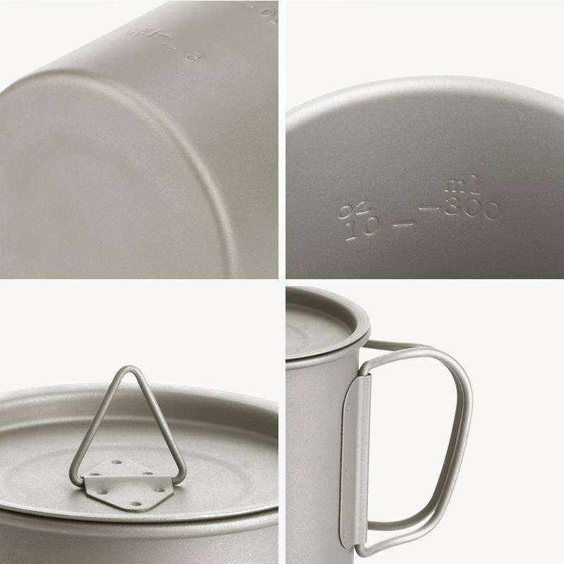 Naturehike NH20CJ005 300ml Titanium Cup Portable Tableware