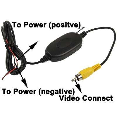 2.4G Wireless DVD Night Vision Car Rear View Backup Camera with 2 LED, Wide viewing angle: 120(WX...
