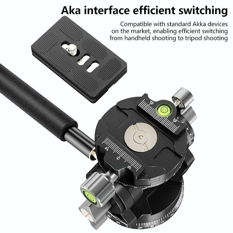 BEXIN DT-02S/S 2D 360 Degree Panorama Heavy Duty Tripod Action Fluid Drag Head with Quick Release...