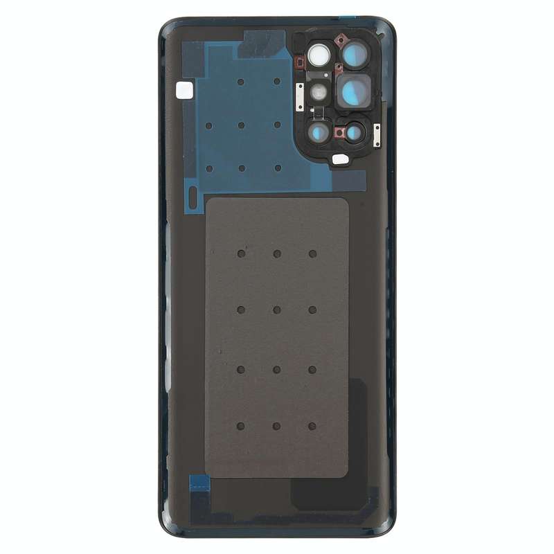 For OnePlus 9R Battery Back Cover With Camera Lens (Frosted Black)